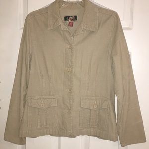 La Cabana Beige Corduroy Jacket Size M